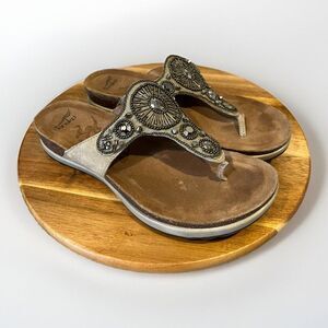 Dansko pamela sandals womens 40 9.5-10 embellished beaded slip on shoes